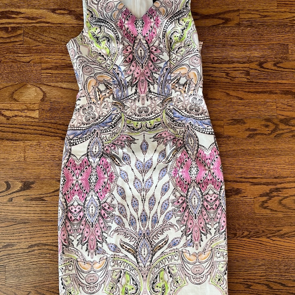 David Meister multicolor size 4 mini dress